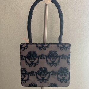 Y2K Victoria’s secret evening Bag black pink satin